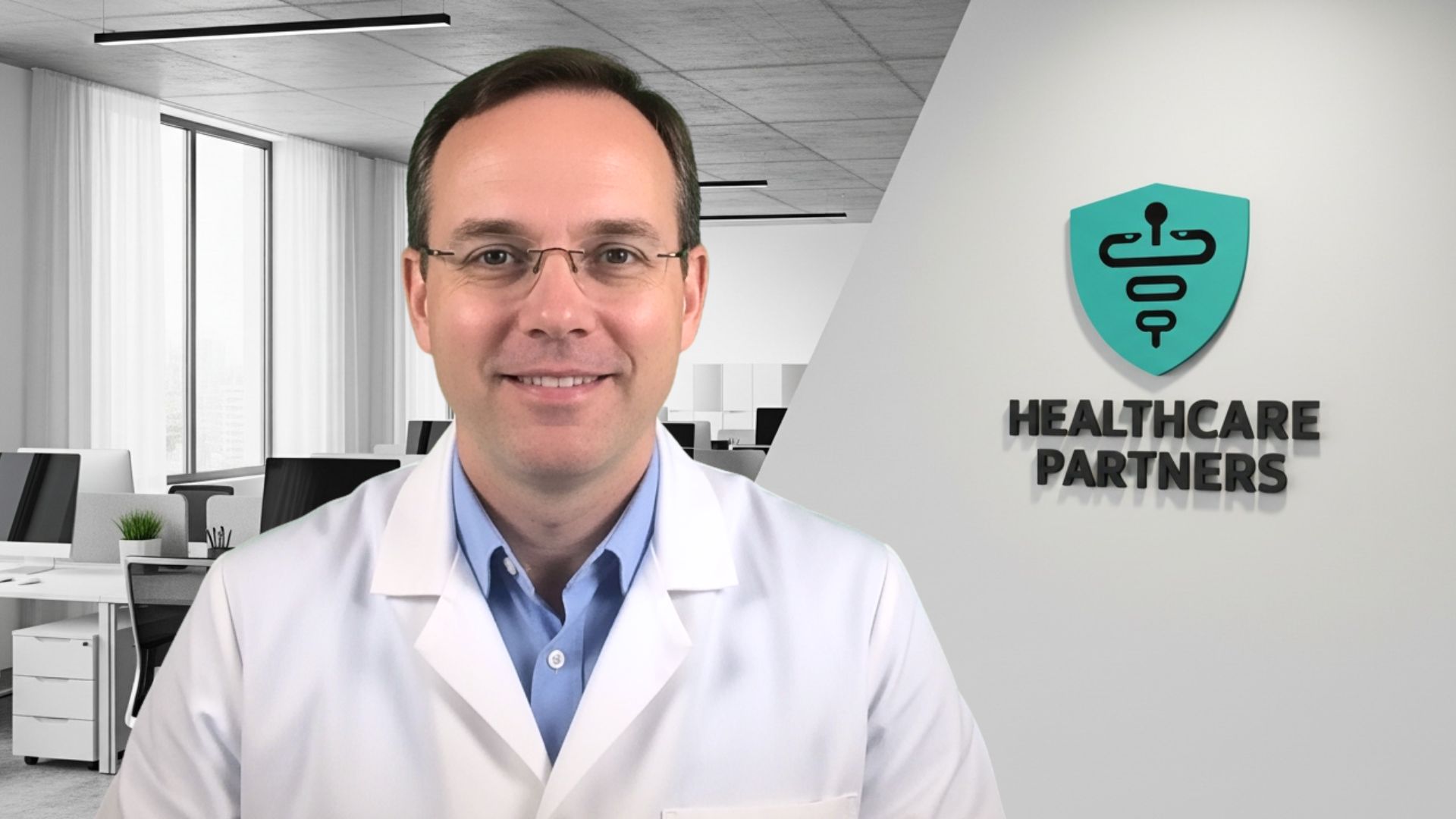 Professional background with medical practice branding